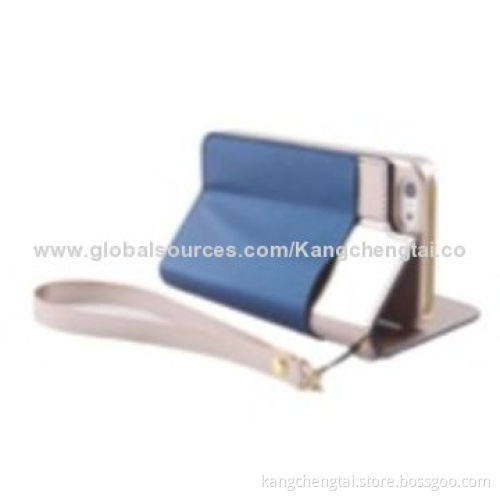 PU Leather Mobile Phone Cases for iPhone 6, Stylish, Color Leather Folio with Stand